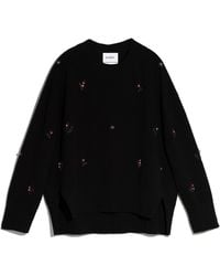 Barrie - Iconic Oversized Embroidered Jumper In Cashmere - Lyst
