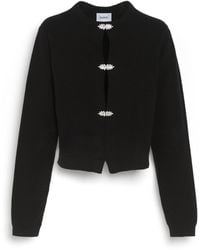 Barrie - Cashmere Cardigan With Jewelled Details - Lyst