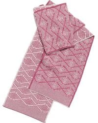 Barrie - Scarf In Cashmere With A Monogram Motif - Lyst