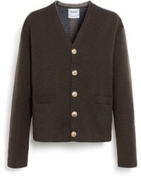 Barrie - V-neck Cardigan In Cashmere And Wool - Lyst