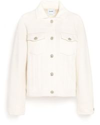 Barrie - Denim Regular Cashmere And Cotton Jacket - Lyst