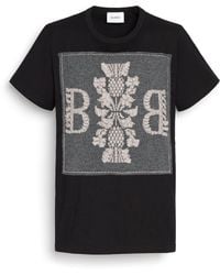 Barrie - T-Shirt With Logo Cashmere Patch - Lyst