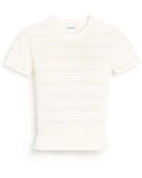Barrie - Striped Top In Embossed Knit - Lyst