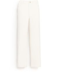 Barrie - Denim Cashmere And Cotton Boyfriend Trousers - Lyst