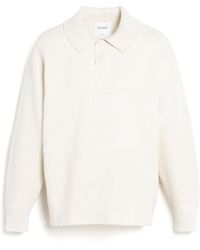 Barrie - Waffle-effect Cashmere Polo Shirt - Lyst