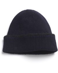 Barrie - Shearling-effect Cashmere Beanie - Lyst