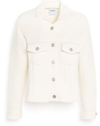 Barrie - Denim Fitted Cashmere And Cotton Jacket - Lyst