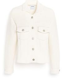Barrie - Denim Fitted Cashmere And Cotton Jacket - Lyst