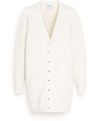 Barrie - Long Wool Cardigan With Ribbon Detail - Lyst