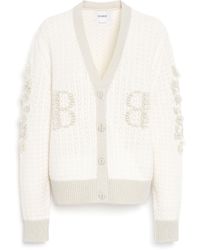 Barrie - Cashmere Lace Cardigan With B Logo - Lyst