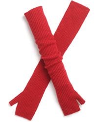 Barrie - Long Cashmere Fingerless Gloves - Lyst