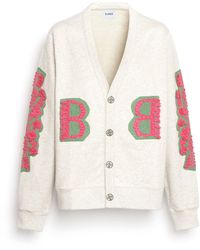 Barrie - Cardigan In Cotton With A Cashmere B Logo - Lyst