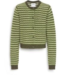 Barrie - Striped Cashmere Lace Cardigan - Lyst