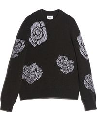 Barrie - Roses Round-neck Cashmere Jumper - Lyst