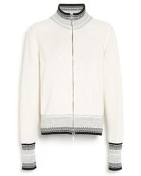 Barrie - Mottled Cashmere Zip-up Cardigan - Lyst