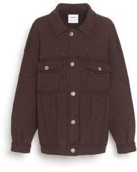 Barrie - Denim Oversized Cashmere And Cotton Jacket - Lyst