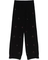 Barrie - Iconic Embroidered Trousers In Cashmere - Lyst