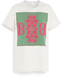 Barrie - T-shirt With Logo Cashmere Patch - Lyst