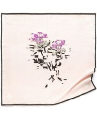 Barrie - Cashmere Scarf With Thistle Motif - Lyst