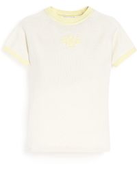 Barrie - Mottled Cashmere Top With B Logo - Lyst