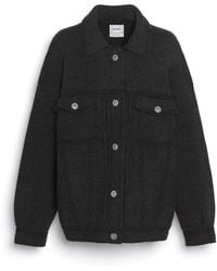Barrie - Denim Oversized Cashmere And Cotton Jacket - Lyst