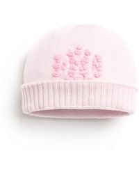 Barrie - Cashmere Beanie Hat With B Logo - Lyst