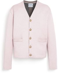 Barrie - V-neck Cardigan In Cashmere And Wool - Lyst