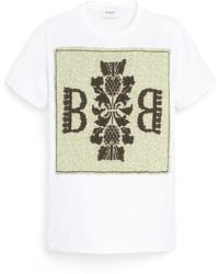 Barrie - Cashmere Lace T-shirt With B Logo Patch - Lyst