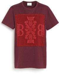 Barrie - Sparkling T-shirt With Logo Cashmere Patch - Lyst