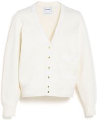 Barrie - Wool Cardigan With Ribbon Detail - Lyst