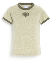 Barrie - Mottled Cashmere Top With B Logo - Lyst