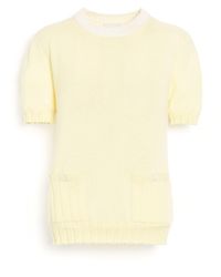 Barrie - Lightweight Cashmere And Cotton Top With Ribbed Detailing - Lyst