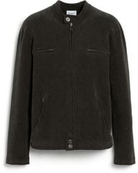 Barrie - Suede-effect Jacket In Cashmere And Cotton - Lyst