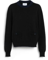 Barrie - Lightweight Cashmere And Cotton Sweater With Ribbed Detailing - Lyst