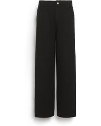 Barrie - Denim Cashmere And Cotton Trousers - Lyst