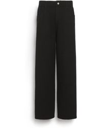 Barrie - Denim Cashmere And Cotton Trousers - Lyst