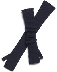 Barrie - Long Cashmere Fingerless Gloves - Lyst