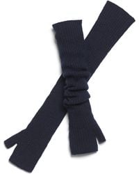 Barrie - Long Cashmere Fingerless Gloves - Lyst