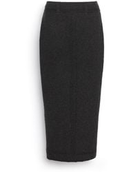 Barrie - Long Denim Skirt In Cashmere And Cotton - Lyst