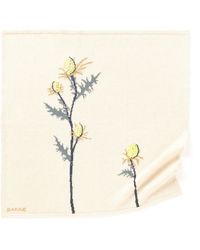 Barrie - Cashmere Scarf With Embossed Thistle Motif - Lyst
