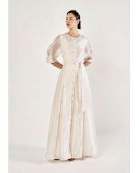 Baruni - Farrah Jacquard Shirt Gown - Lyst