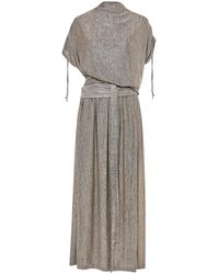 Baruni Asymmetrical Jersey Dress - Metallic