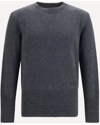 MM6 by Maison Margiela - Wool Crewneck Sweater - Lyst