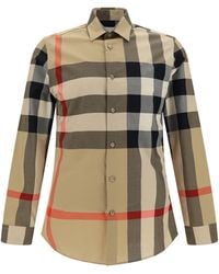 Burberry - Oversized Check Shirt - Lyst