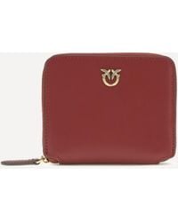 Pinko - Leather Zip-Around Wallet - Lyst