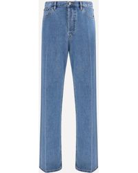 Valentino - Straight-Leg Denim Jeans - Lyst
