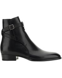 Saint Laurent - Men Wyatt 60 Jodhpur Boots - Lyst