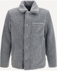 Herno - Mélange Teddy-Effect Jacket - Lyst