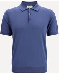 Piacenza Cashmere - Cotton Polo With Classic Collar - Lyst