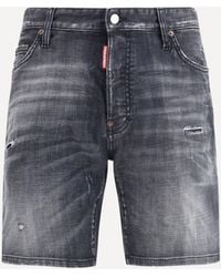 DSquared² - Washed Marine Shorts - Lyst